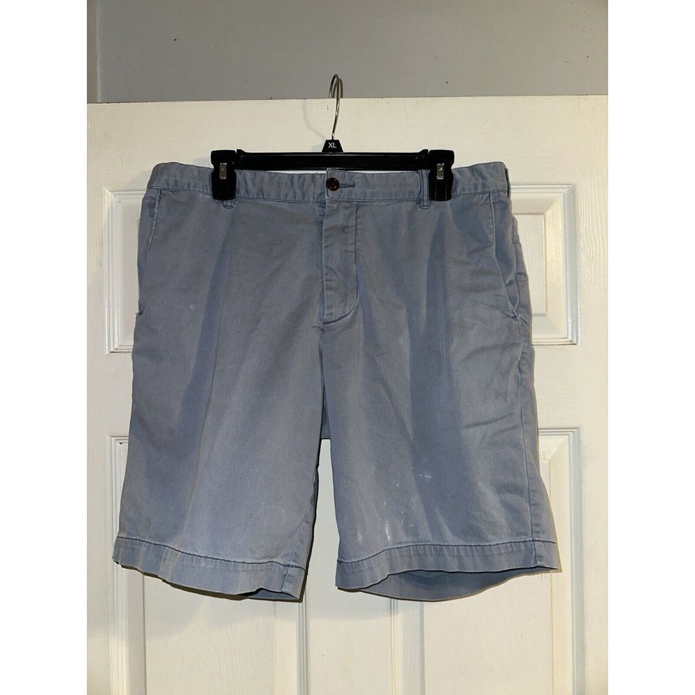 Faherty Men's Stretch‎ Chino Shorts Blue Size 34 See Photos